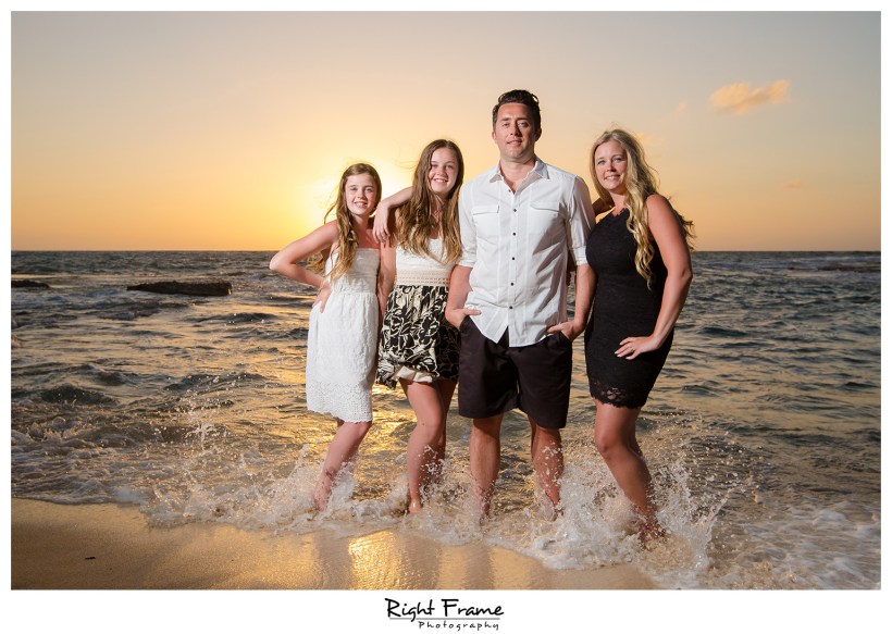 Sunset Family Photos near Four Seasons Resort Oahu Ko Olina