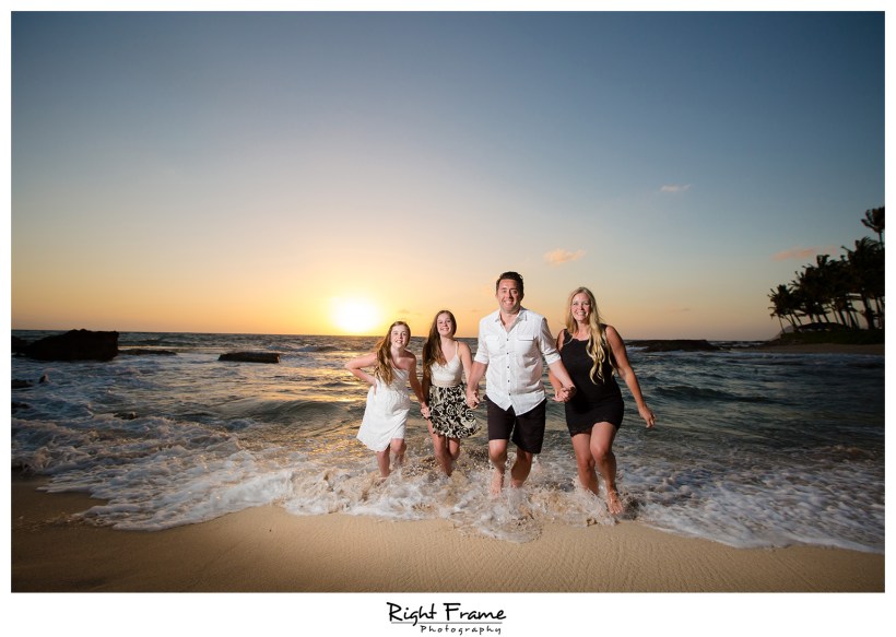 Sunset Family Photos near Four Seasons Resort Oahu Ko Olina