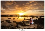 Oahu Sunset Engagement Photos Sharks Cove North Shore Hawaii