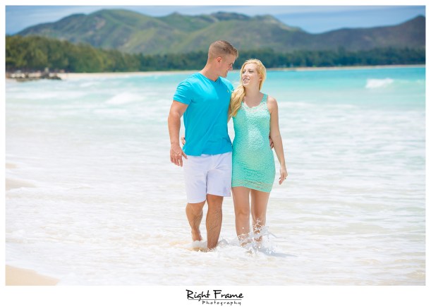 Summer Pregnancy Announcement on Oahu WAIMANALO BEACH