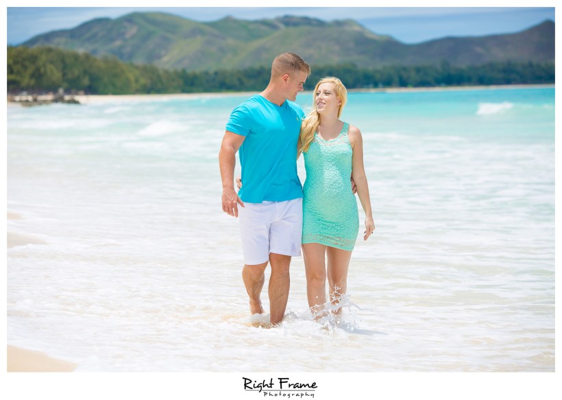 Summer Pregnancy Announcement on Oahu WAIMANALO BEACH