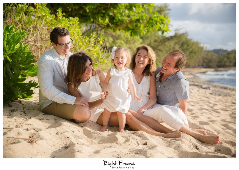 Family Portraits in Hawaii Turtle Bay Resort