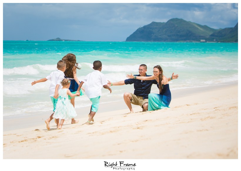 Hawaii Family Pictures at the Beach