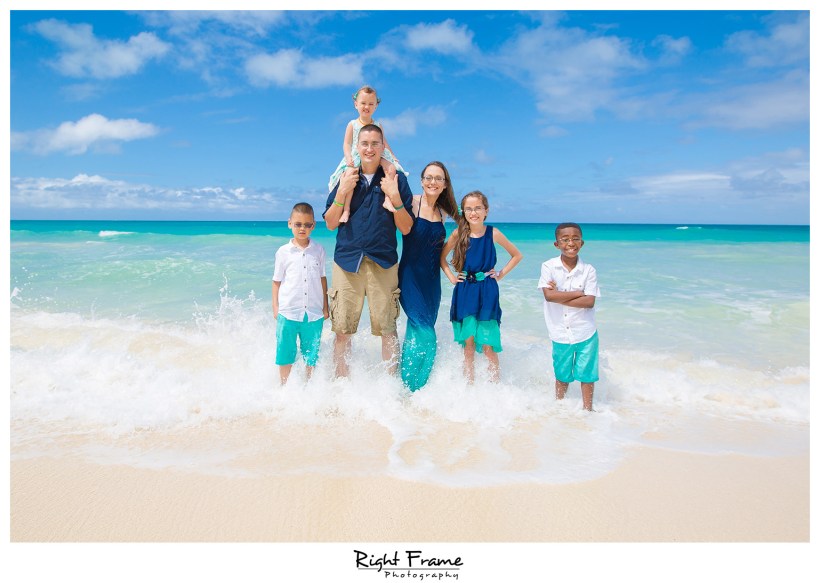 Hawaii Family Pictures at the Beach