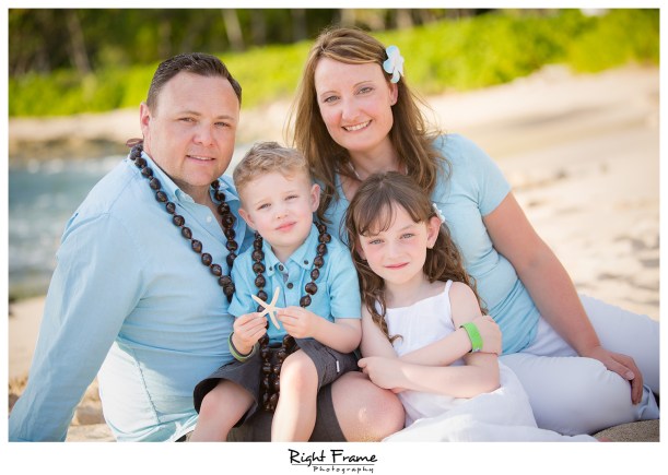 Sunset Family Beach Pictures at Ko Olina Oahu Hawaii