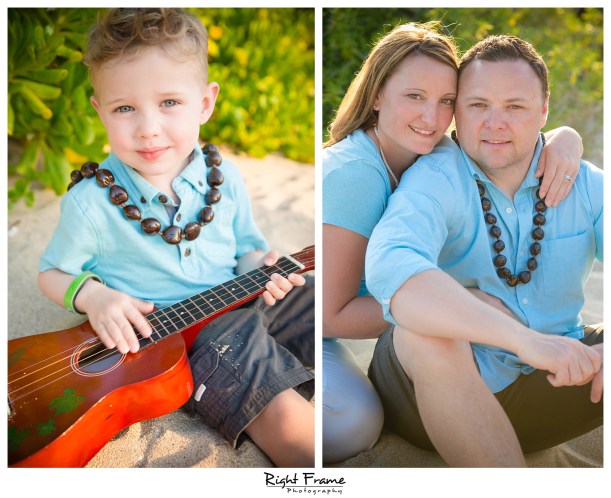 Sunset Family Beach Pictures at Ko Olina Oahu Hawaii