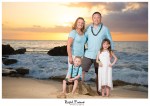 Sunset Family Beach Pictures at Ko Olina Oahu Hawaii