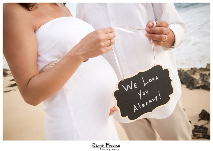 Hawaii Oahu Sunset Maternity Pictures
