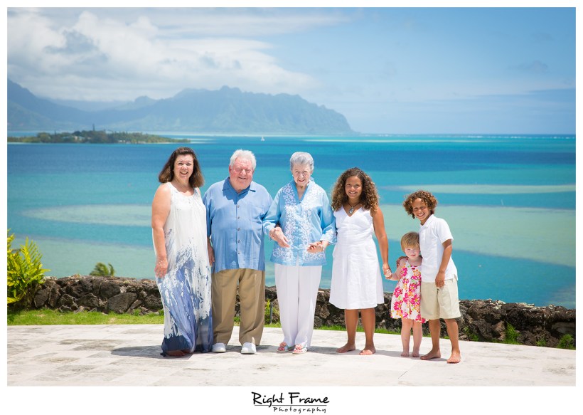 Family Pictures in Kailua Ocean View Villa