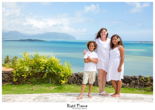 Family Pictures in Kailua Ocean View Villa