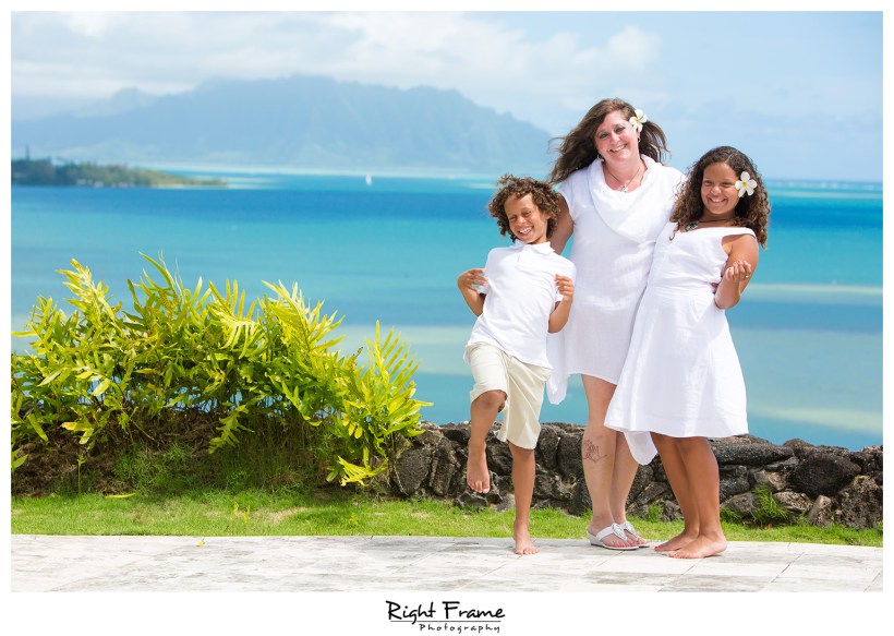 Family Pictures in Kailua Ocean View Villa