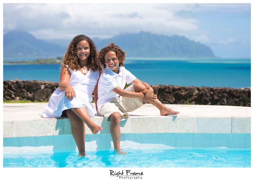 Family Pictures in Kailua Ocean View Villa