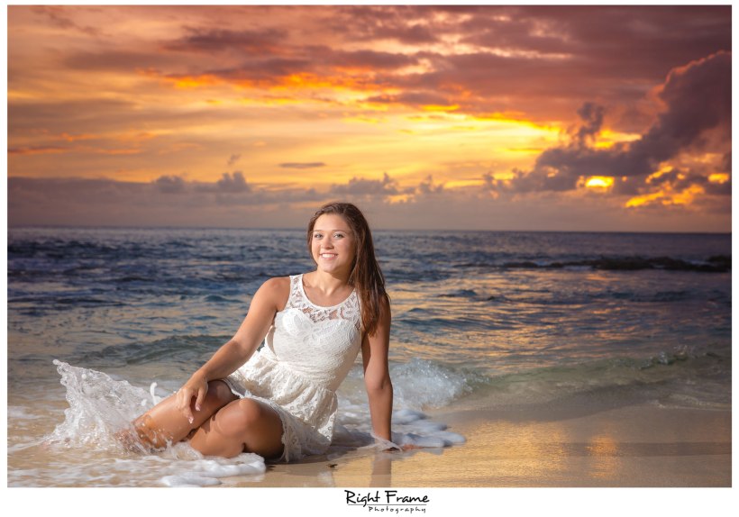 Senior Beach Pictures in Oahu Hawaii