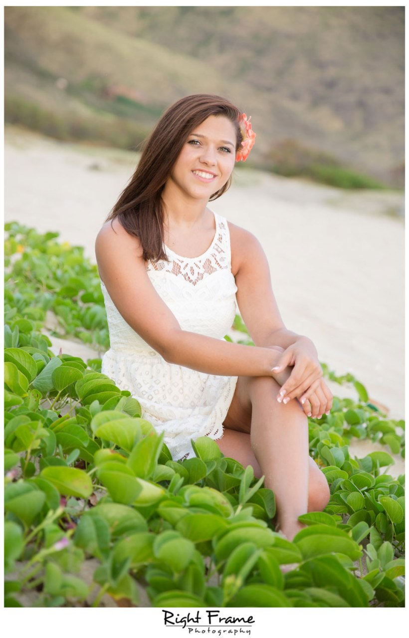 Senior Beach Pictures in Oahu Hawaii