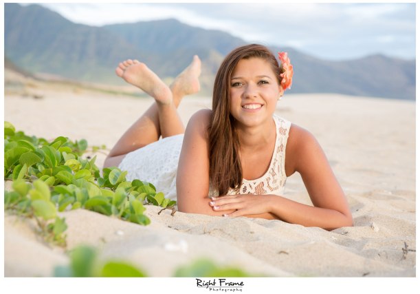Senior Beach Pictures in Oahu Hawaii