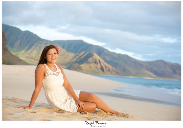 Senior Beach Pictures in Oahu Hawaii