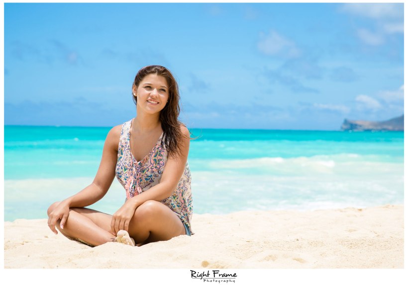 Senior Beach Pictures in Oahu Hawaii