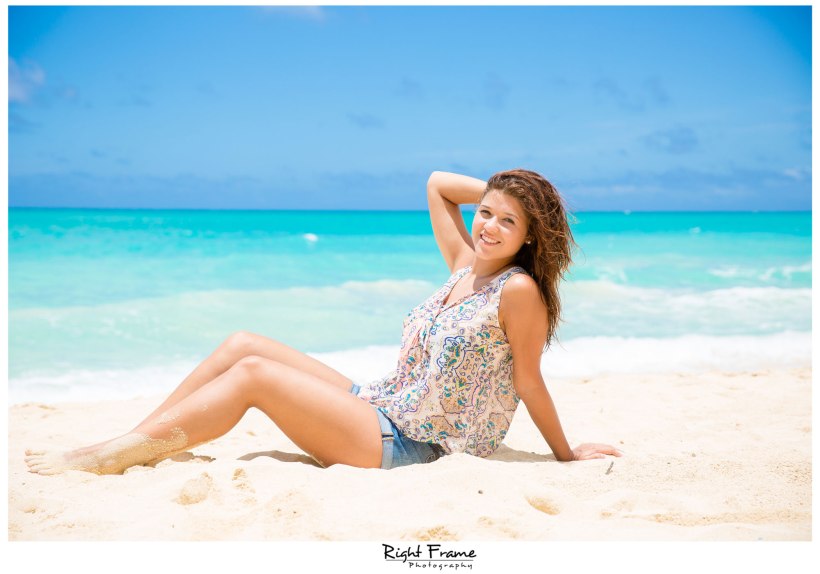 Senior Beach Pictures in Oahu Hawaii
