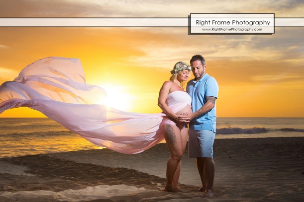 Sunset Maternity Beach Photos Oahu Hawaii