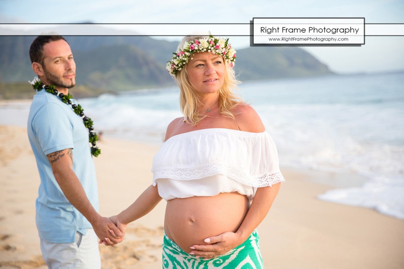 Sunset Maternity Beach Photos Oahu Hawaii
