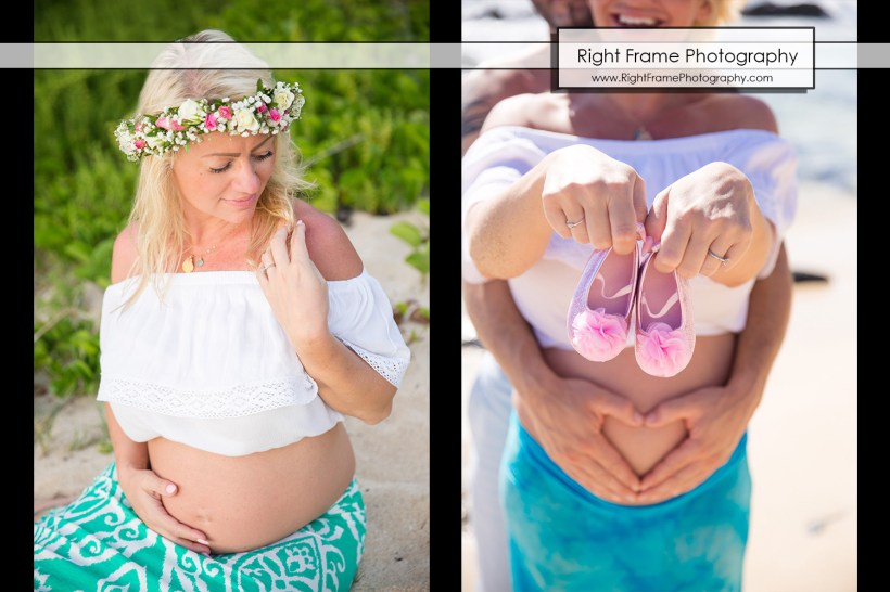 Sunset Maternity Beach Photos Oahu Hawaii