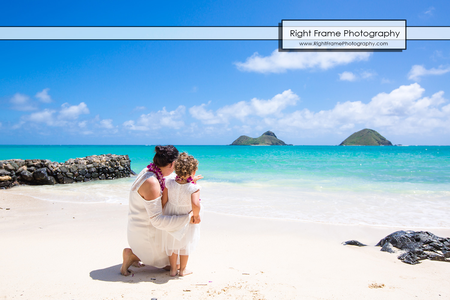 Family Pictures at Lanikai Beach Oahu Hawaii