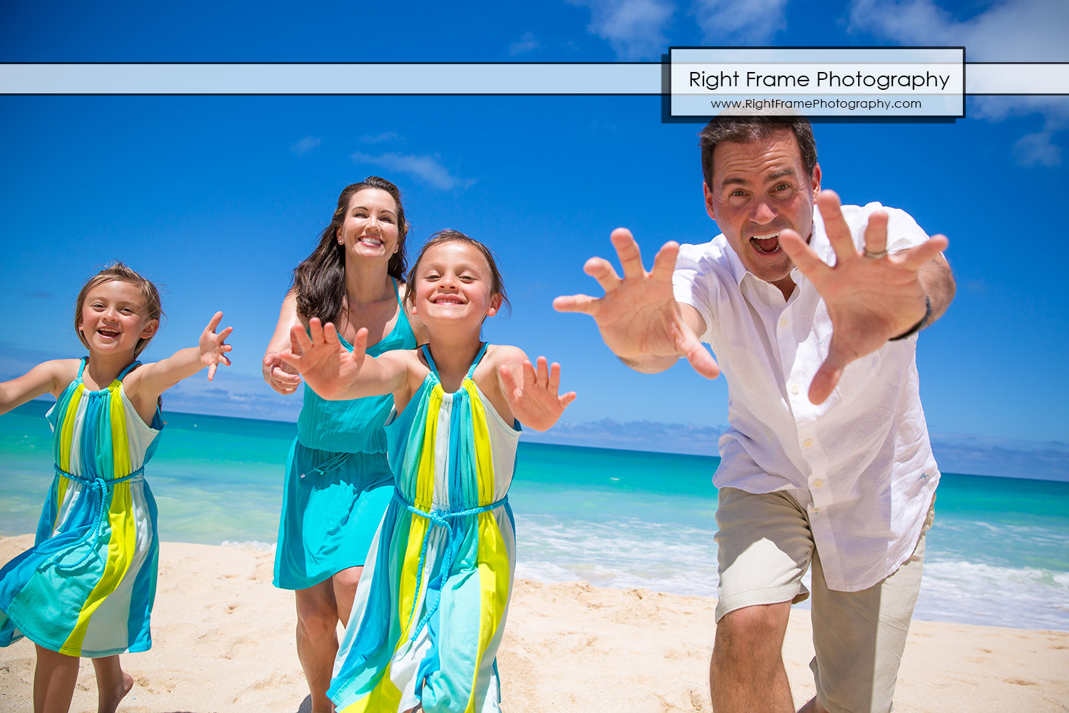 Family Beach Portraits near Kailua Oahu Hawaii