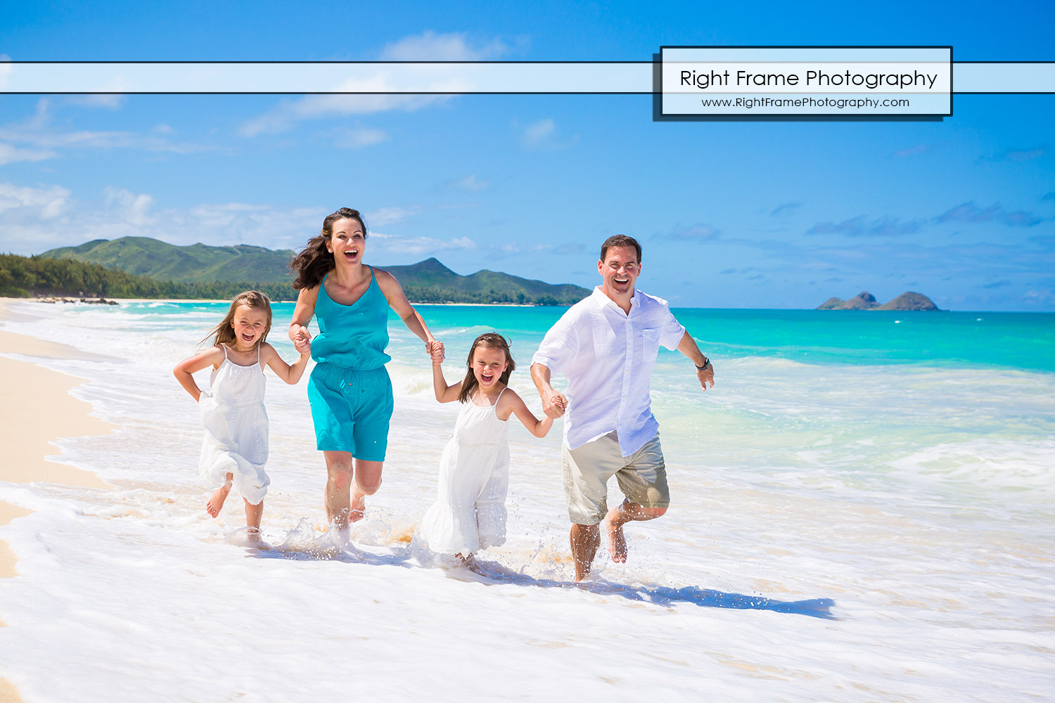 Family Beach Portraits near Kailua Oahu Hawaii
