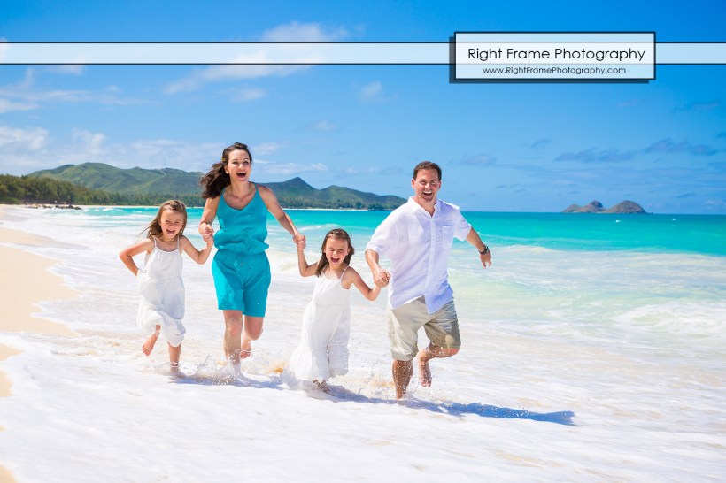 Family Beach Portraits near Kailua Oahu Hawaii