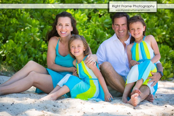 Family Beach Portraits near Kailua Oahu Hawaii