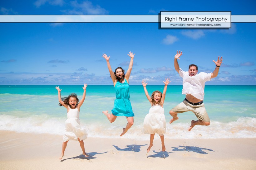 Family Beach Portraits near Kailua Oahu Hawaii