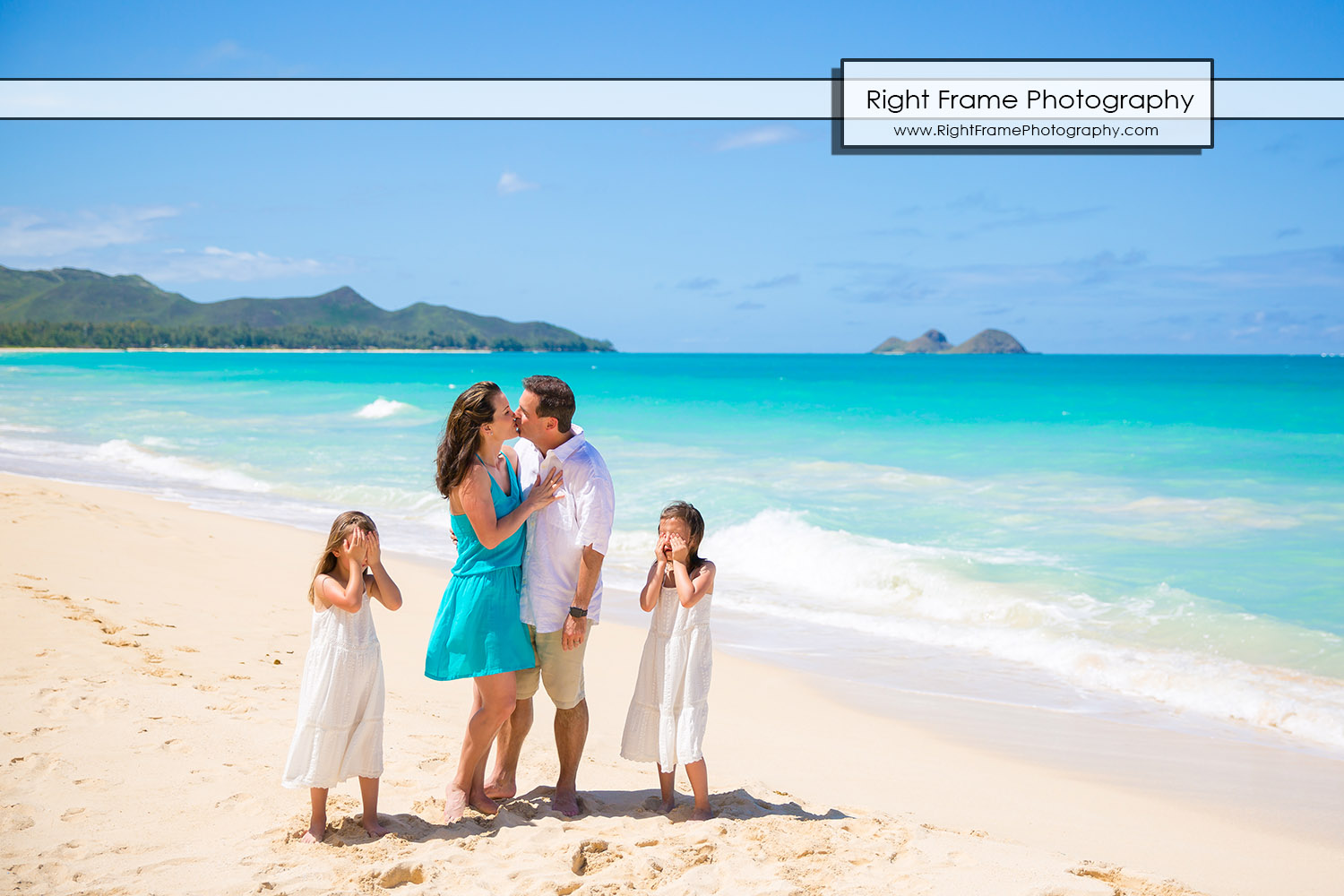 Family Beach Portraits near Kailua Oahu Hawaii