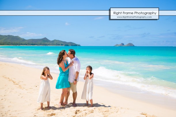 Family Beach Portraits near Kailua Oahu Hawaii