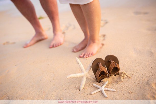 Maternity Photographer at Sunrise Lanikai Beach in Hawaii j