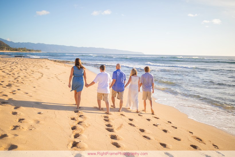 SUNSET BEACH Family Photoshoot at North Shore Oahu Hawaii